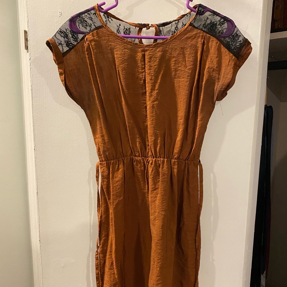 Burnt Orange lace dress